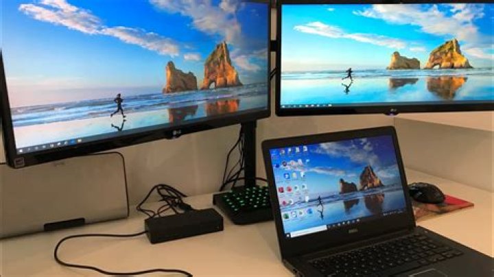 3 displays with Dell Laptop (2 monitors + laptop display)