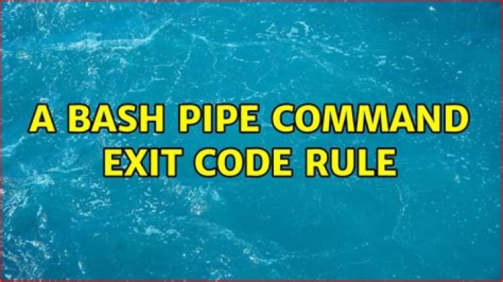 a bash pipe command exit code rule