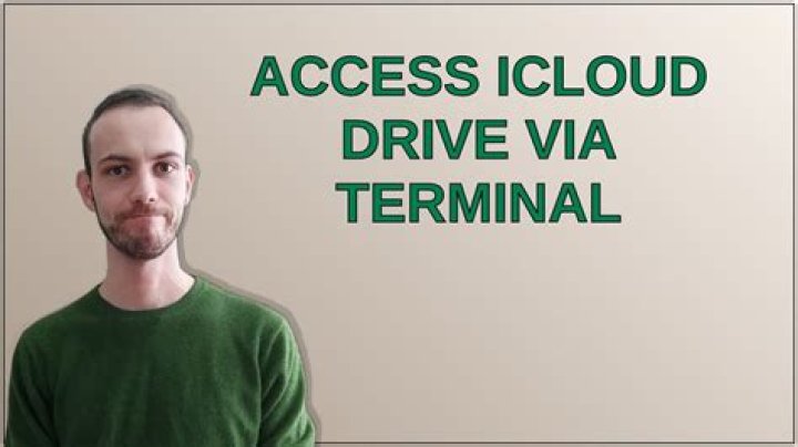 Access iCloud Drive via terminal