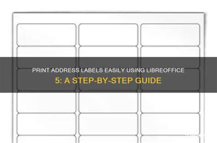 Address labels with LibreOffice