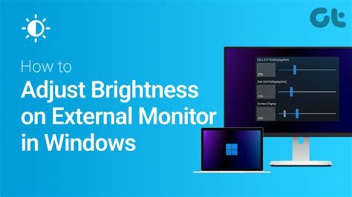 Adjust brightness of external monitor with only one button