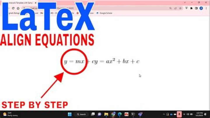 After entering LaTeX equation