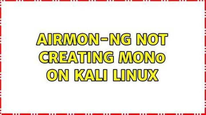 airmon-ng not creating mon0 on kali linux