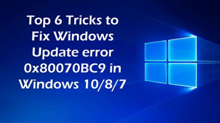 All Windows 10 updates fail with Error 0x80070bc9