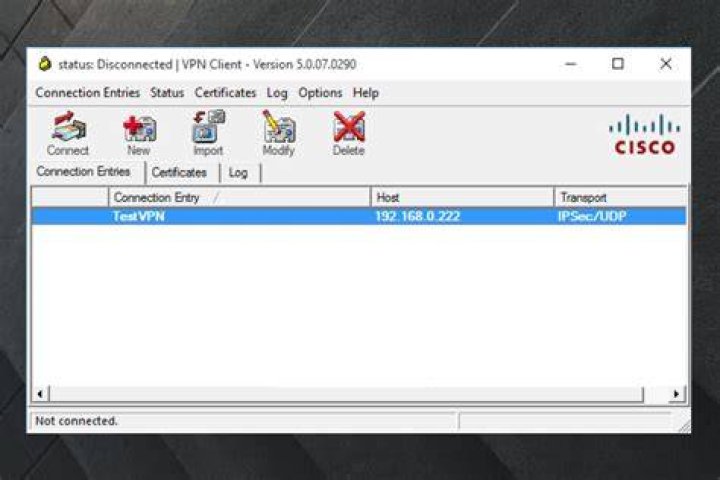 Alternative to Cisco VPN Client on Windows 10