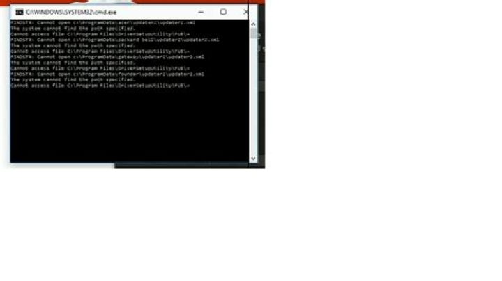 Annoying popup cmd.exe "FINDSTR cannot find the path specified"