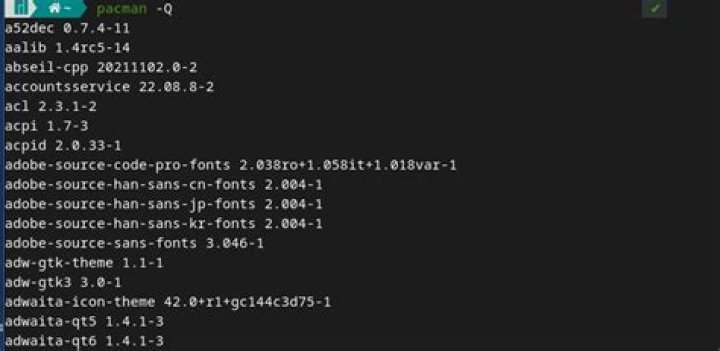 Archlinux/Pacman list installed packages with description