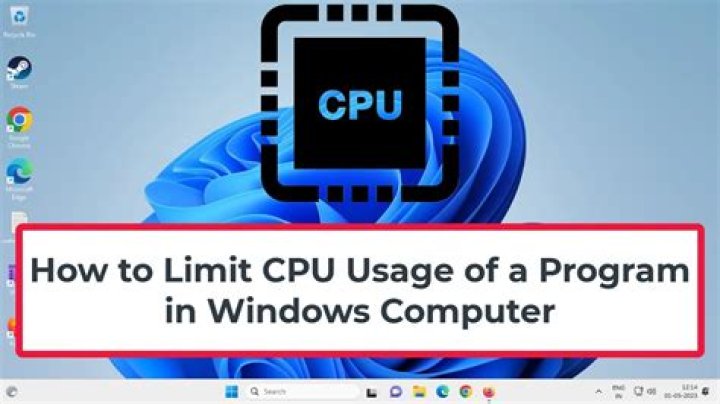 Are there solutions that can limit the CPU usage of a process?