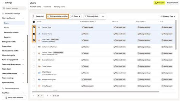 Assign sync profiles to computers