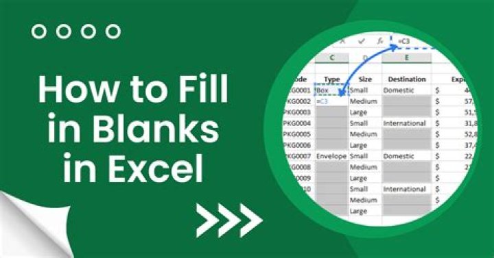 Auto fill blank cells in Excel