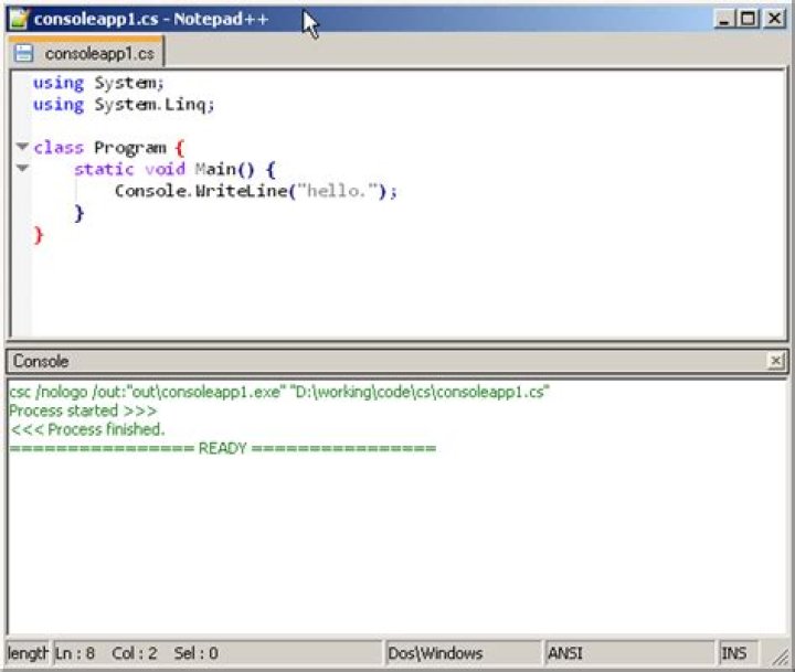 Auto hide Notepad++ console dialog?