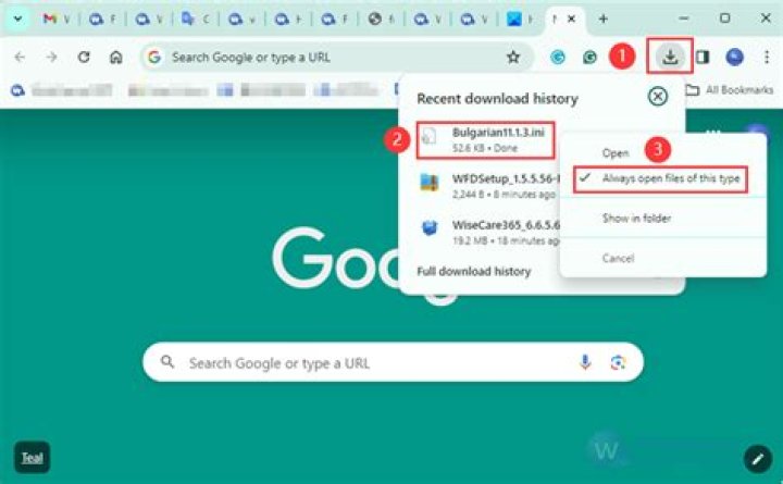 Automatically clear downloaded items in Google Chrome
