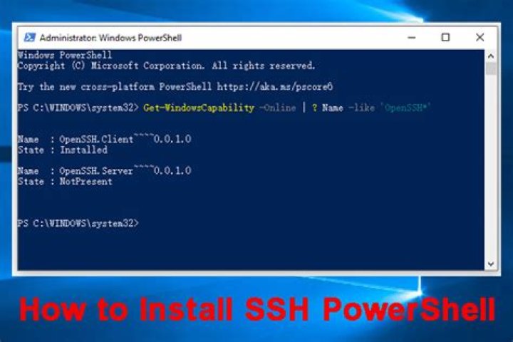 Automatically run commands after SSH login to Windows server