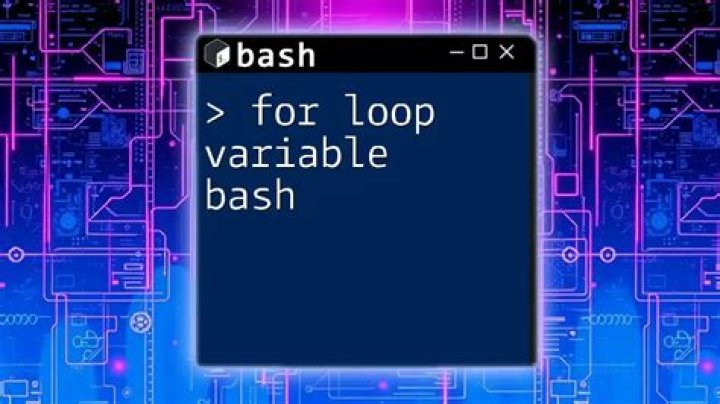 bash loop trough variables