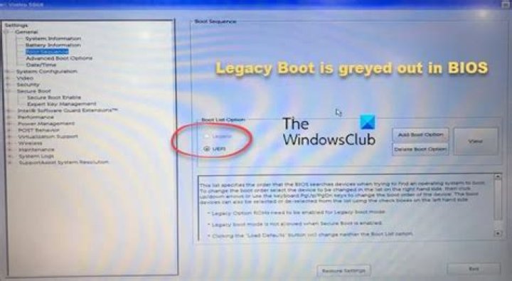 BIOS Settings Greyed-out