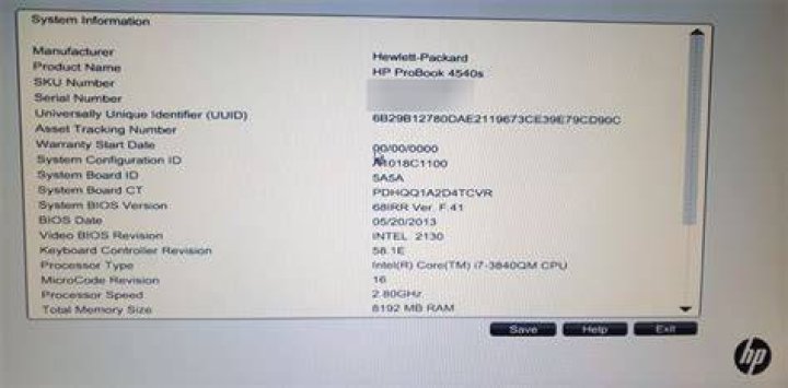 Bios update on HP ProBook 4540s