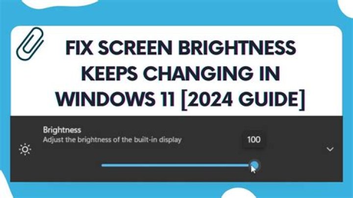 Brightness keeps changing in Windows 10 x64