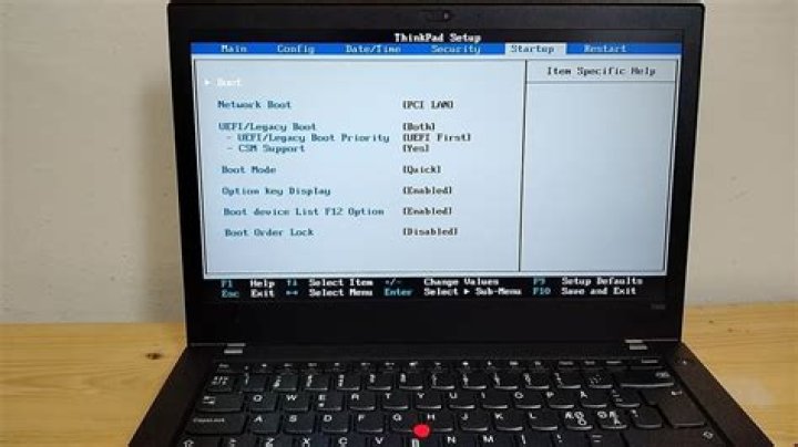 Can't access the BIOS in a Lenovo ThinkPad T430i