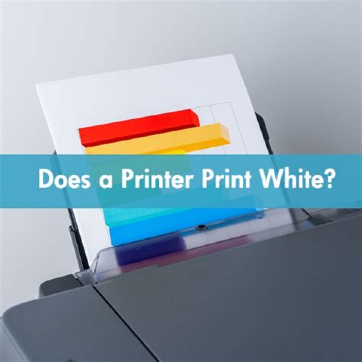 Can a printer print white color?