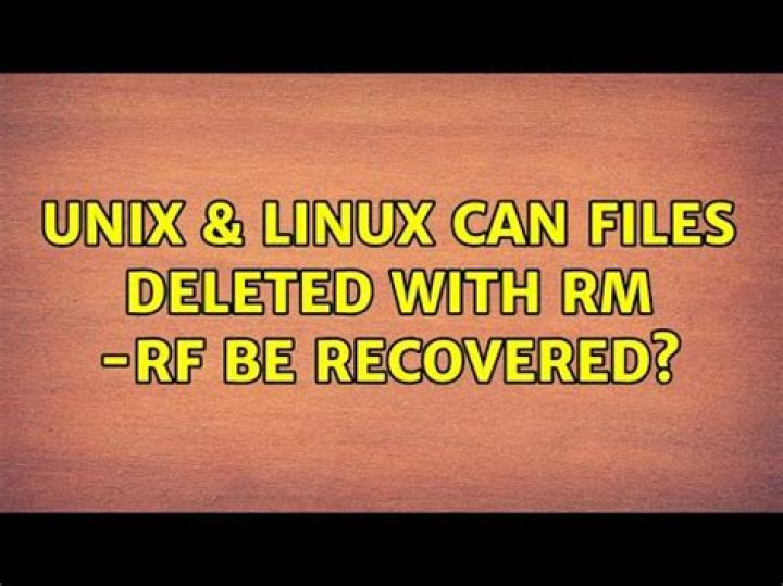 Can files deleted with rm -rf be recovered?
