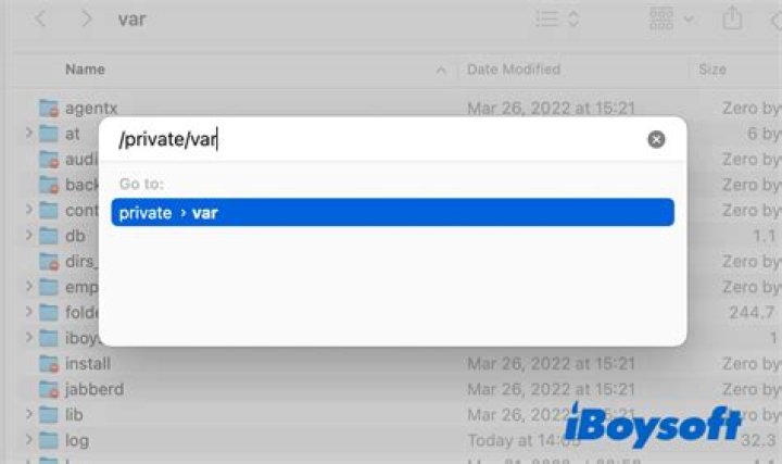Can I delete contents of /private/var folder?