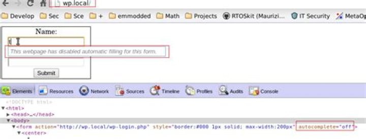 Can I disable Google Chrome Autofill ONLY for localhost?