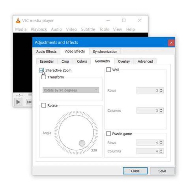 Can I edit a video (change effects) in VLC Media Player?