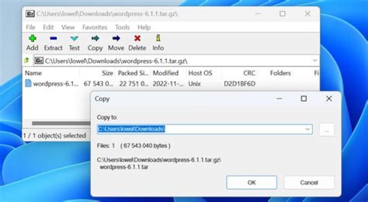 Can one extract the files in a .tar.gz and upload them individually onto cPanel?