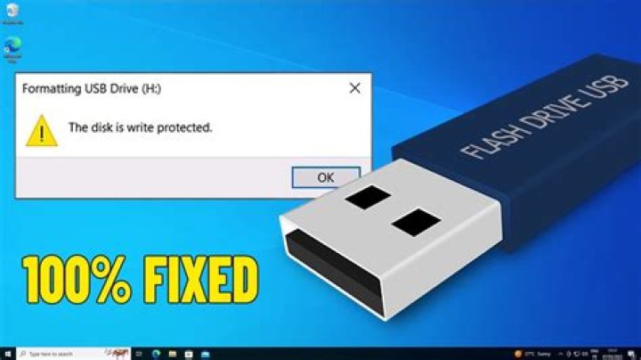 Cannot format USB flash drive, everything claims it's write protected