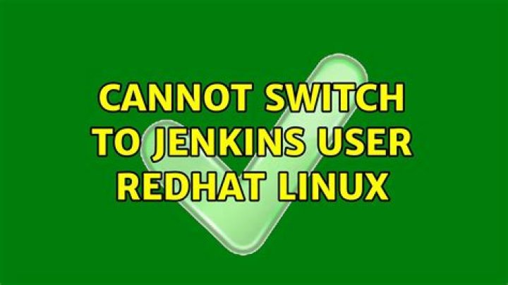 Cannot switch to jenkins user redhat linux