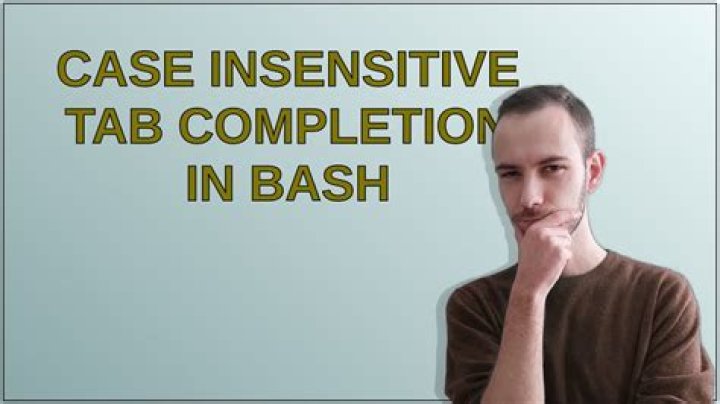 Case insensitive tab completion in Bash