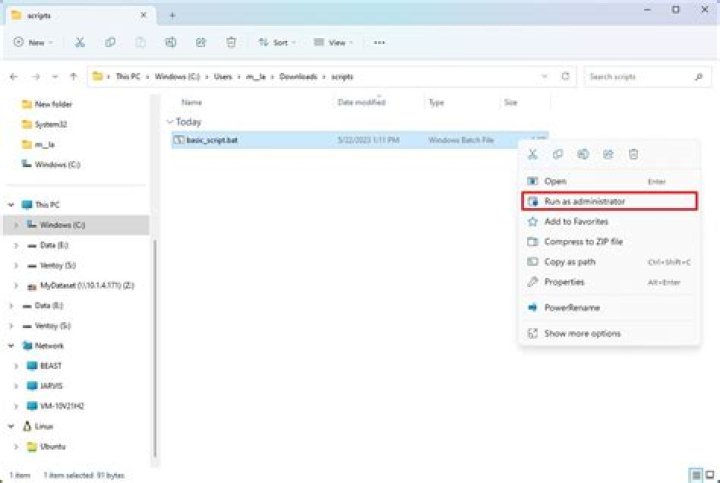 Change Directory in Windows Batch Script
