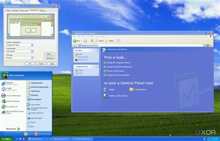 Changing the Windows XP interface from French to English