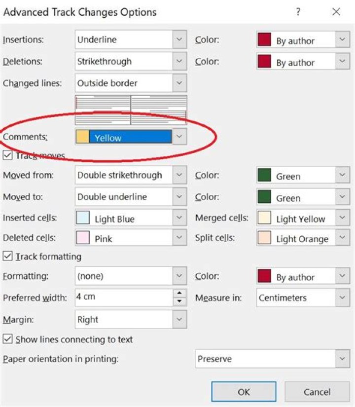 Changing Word comment colors permanently