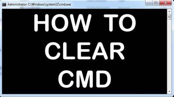 Clear windows command prompt screen using keyboard shortcuts
