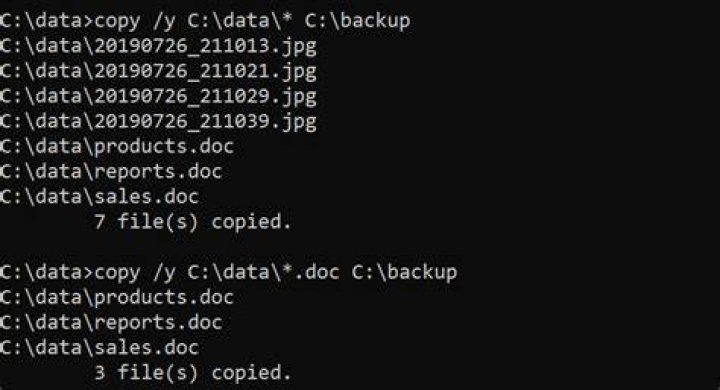 CMD copy command