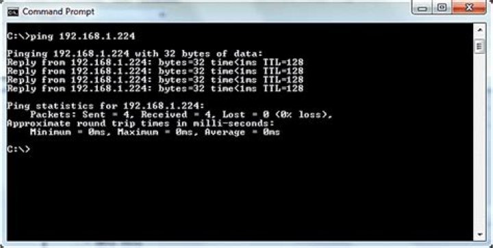 `cmd.exe` command to ping a range of addresses