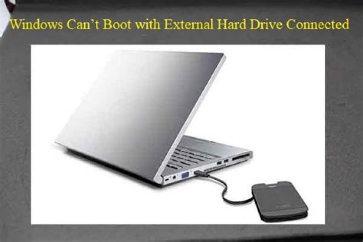 Computer won't boot with external USB drive plugged in
