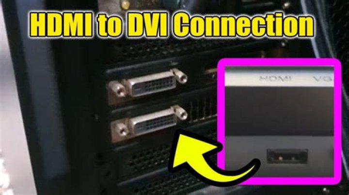 connecting DVI monitor to HDMI port