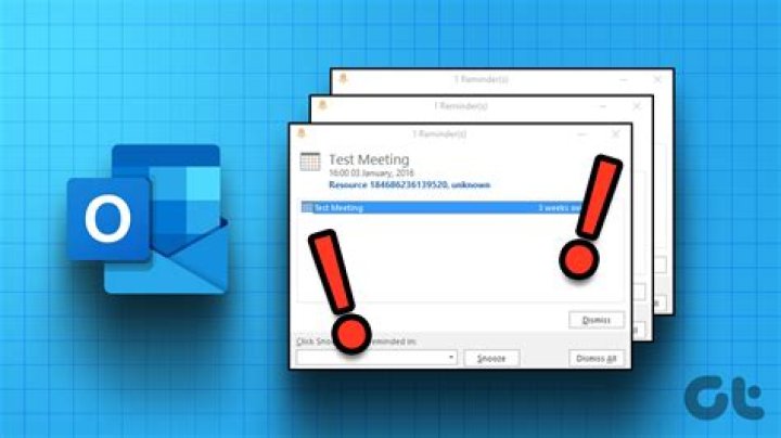 Constant erroneous Outlook meeting reminders