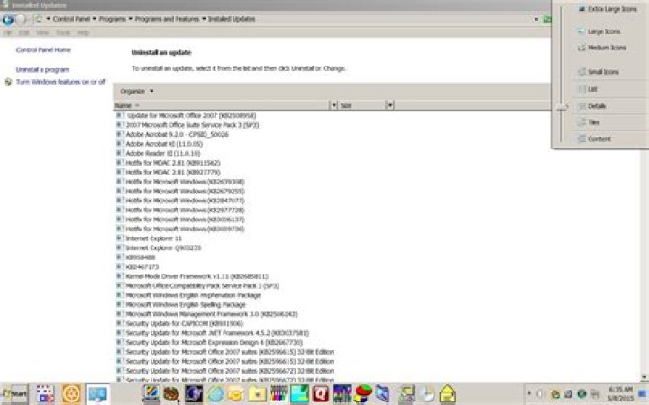 Control Panel -> Programs -> Java