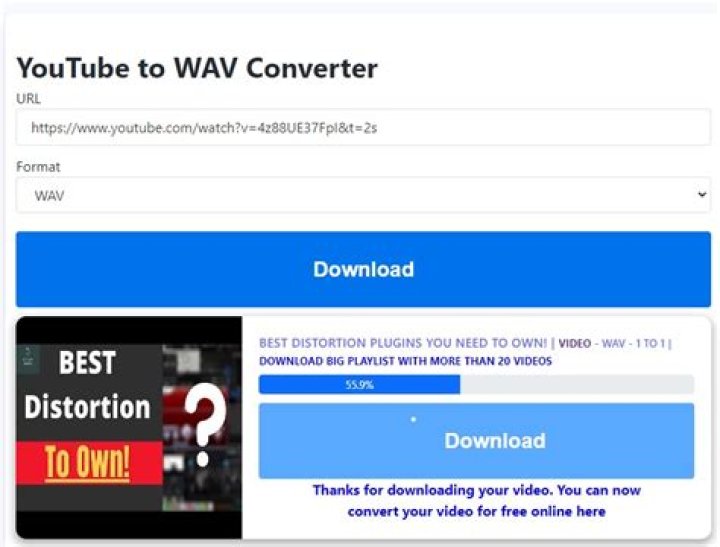 convert youtube audio to wav for linux without ffmpeg or avconv