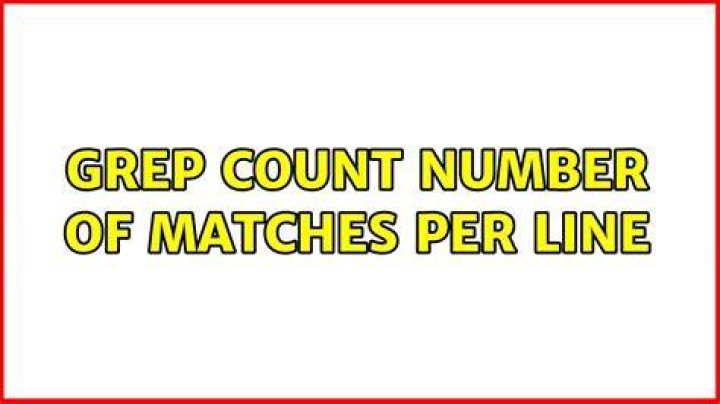 Counting total number of matches with grep instead of just how many lines match