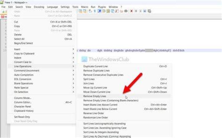 Delete multiple lines by specifying their line numbers in Notepad++