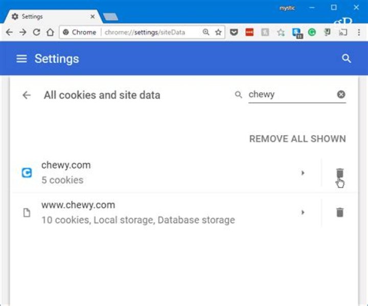 Delete specific cookies from Google Chrome?