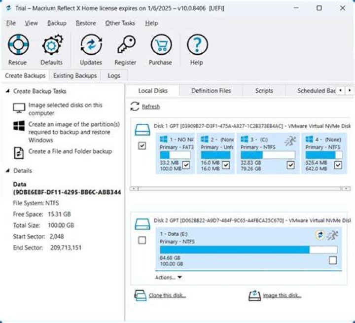differences between disk clone and disk image in Macrium Reflect