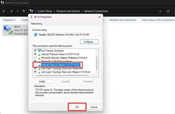 Disable IPv6 connectivity on Windows without restarting the computer