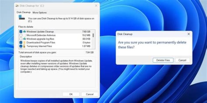 Disk Cleanup doesn't remove $WINDOWS.~BT