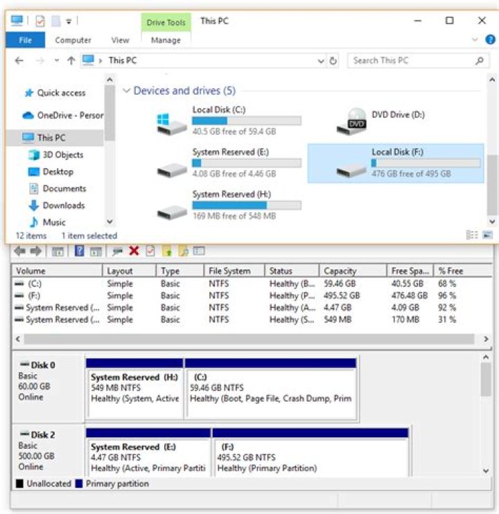 Disk shows wrong size after clone from 64GB SSD to a 1TB SSD