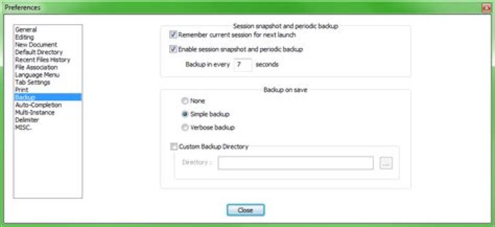 Does Notepad++ backup pre-edited files anywhere?